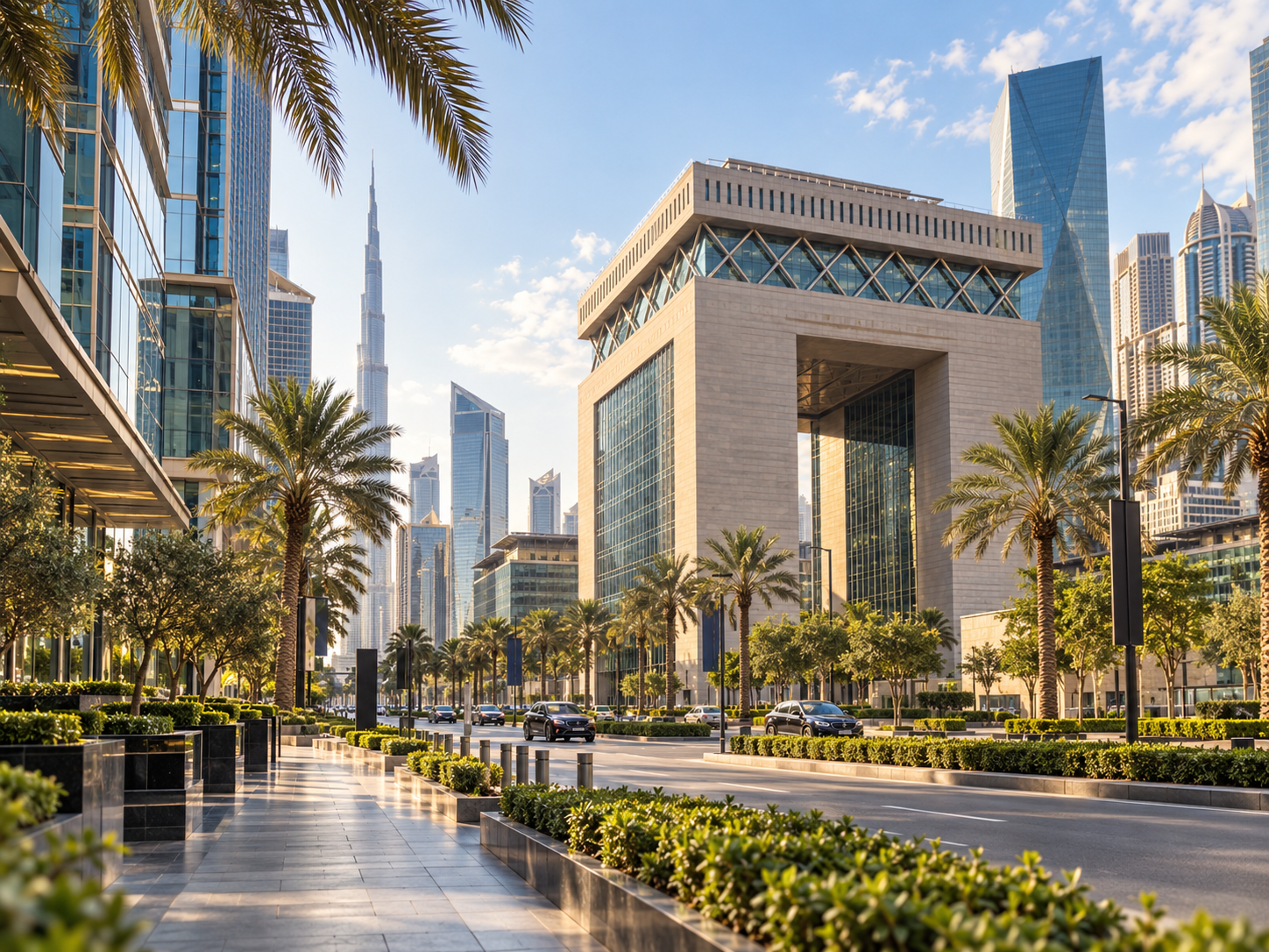 DIFC business district in Dubai