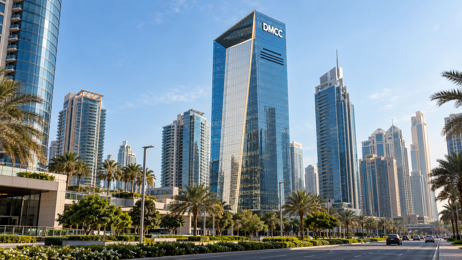 DMCC district and office towers in Dubai