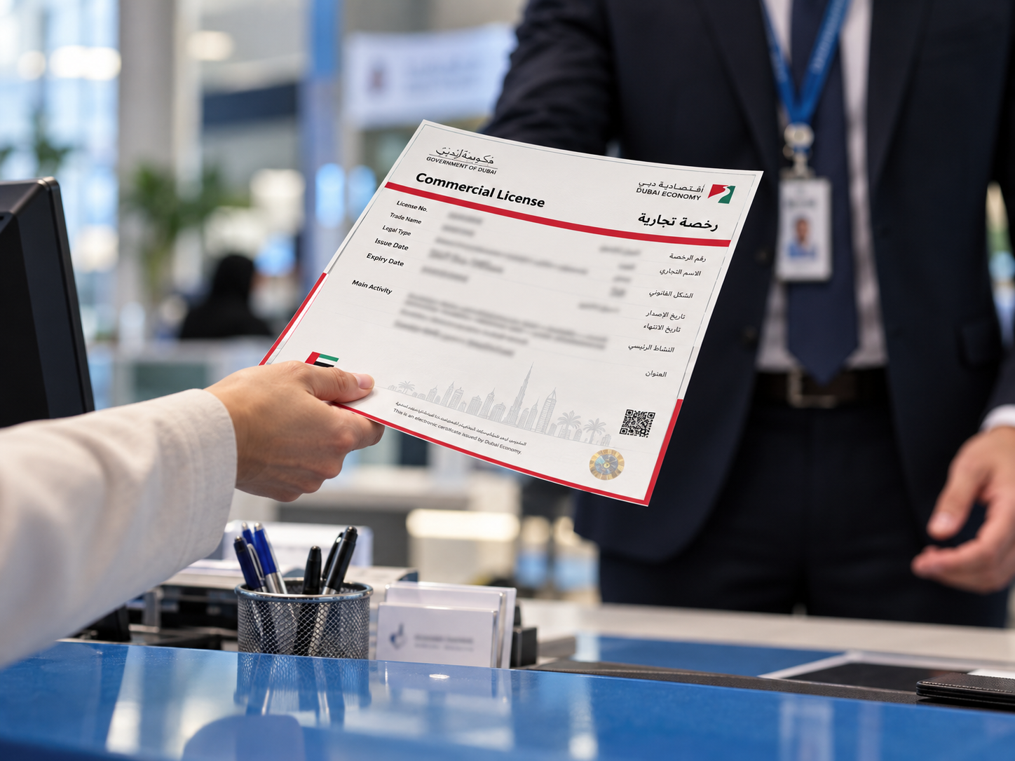 Dubai Commercial License document