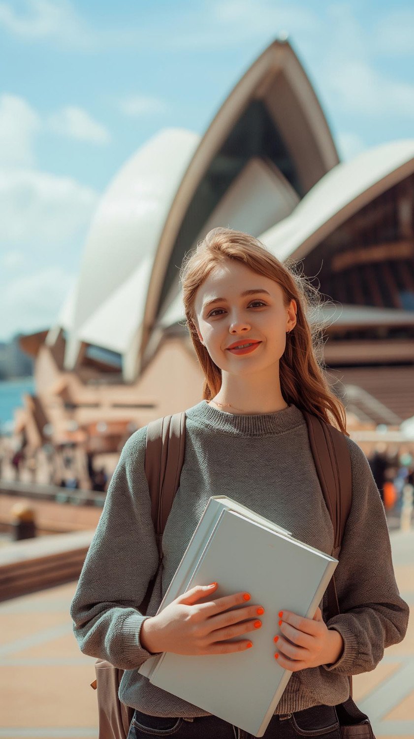 Study in Australia student on campus